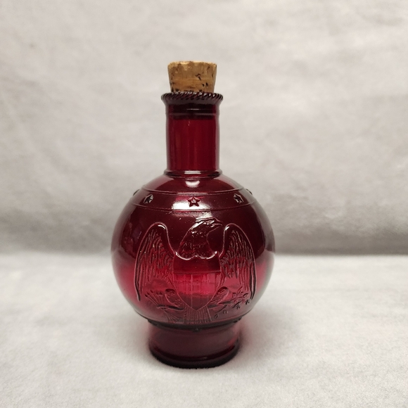 Vintage Wheaton NJ Glass Fire Extinguisher Red Bottle - Picture 3 of 7
